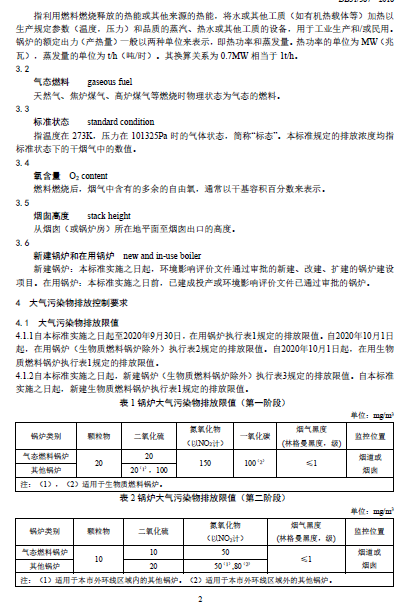 上海市:《鍋爐大氣污染物排放標(biāo)準(zhǔn)》
