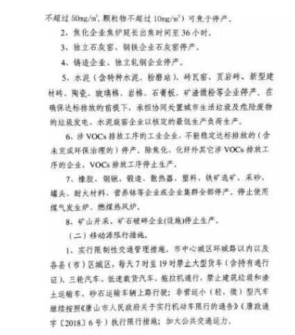 唐山啟動重污染天氣應(yīng)急響應(yīng) 鋼鐵燒結(jié)機豎爐、水泥企業(yè)全部停產(chǎn)