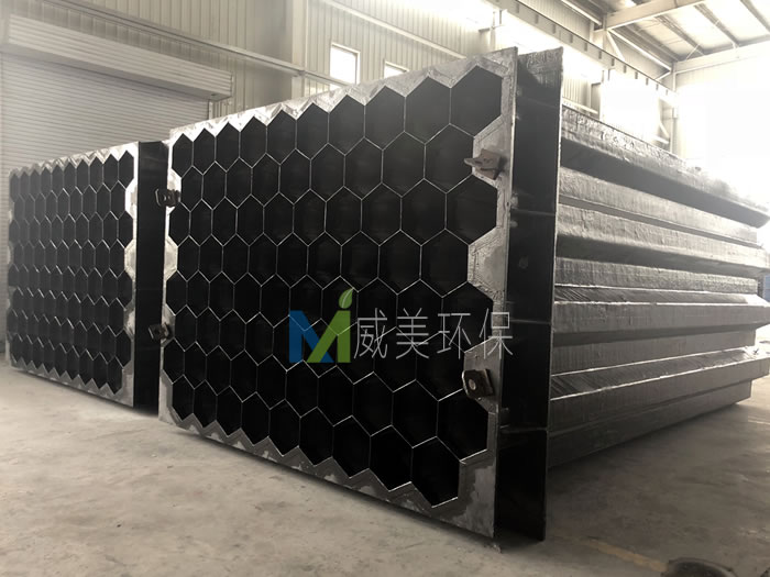 濕電除塵器陽極系統(tǒng)已經(jīng)組裝好