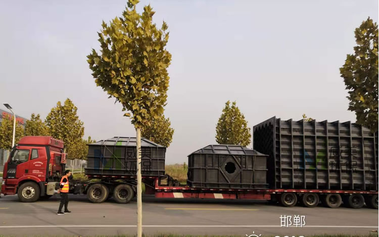 垃圾焚燒項目尾氣治理濕式電除塵器陸續(xù)發(fā)貨