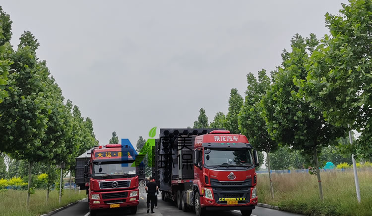 8W氣量焦硫酸鈉煙氣濕電除塵器裝車完畢 整裝待發(fā)